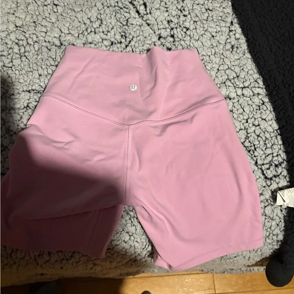 lululemon athletica Pink Bike Shorts High-Rise Performance - Picture 1 of 2